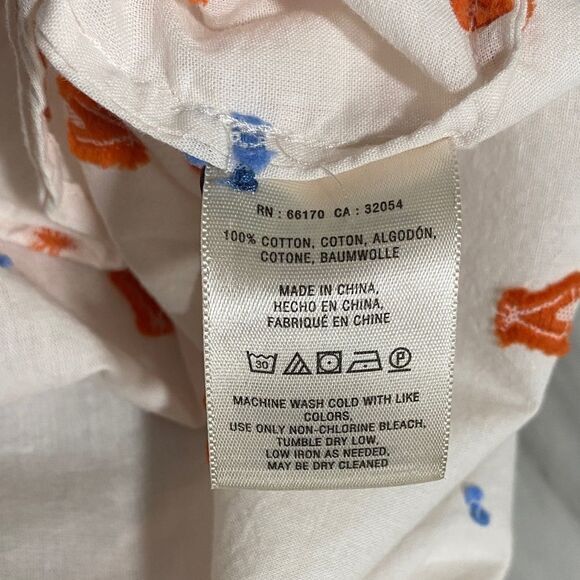 Maeve Anthropologie Teepee Print Pleated Button Down Blouse – Size 2 - Picture 11 of 12